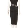 Topshop Zig Zag Mesh Midi Dress in Black - Lyst