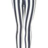 Topshop Stripe Print Jeans  in White (navy blue) - Lyst