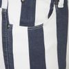 Topshop Stripe Print Jeans  in White (navy blue) - Lyst