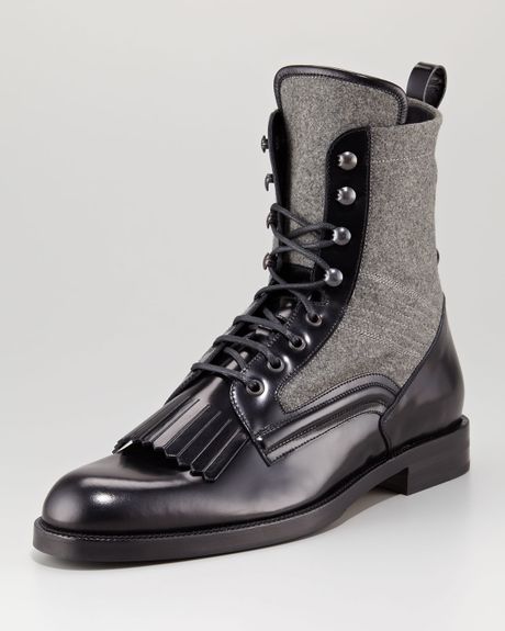 grey roper boots