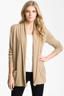 Michael by Michael Kors Drape Front Cardigan - Lyst