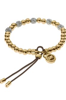 Michael Kors Bead Stretch Bracelet Golden - Lyst