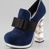 Miu Miu Metallictrim Loafer Pump in Blue (oltremare) - Lyst
