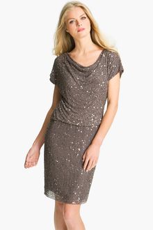 Pisarro Nights Cowl Neck Embellished Silk Dress - Lyst
