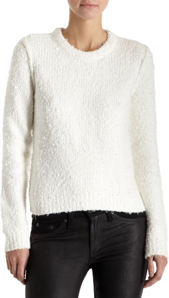 Rag & Bone Bedford Sweater in White (cream) - Lyst