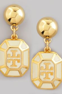 Tory Burch Rylan Logo Drop Earrings  - Lyst
