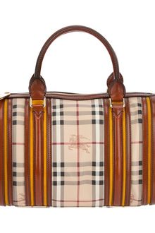 Burberry Haymarket Check Bowling Bag - Lyst