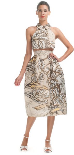 Honor Ss Tree Print Organza Skirt - Lyst