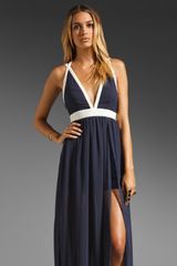 Keepsake Eyes Wide Open Maxi Dress in Navycream