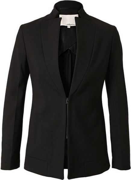 3.1 Phillip Lim Tailored Woolblend Jacket in Black - Lyst