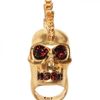 Alexander Mcqueen Punk Skull with Swarovski Ring in Gold - Lyst