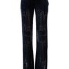 Balmain Brocade Wide Leg Trouser in Blue - Lyst