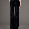 Balmain Brocade Wide Leg Trouser in Blue - Lyst