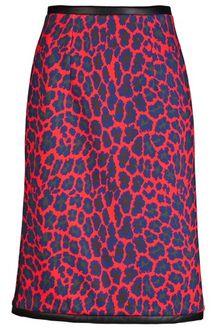 Christopher Kane Leopard Pencil Skirt - Lyst
