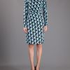 Diane Von Furstenberg Taisha Silk Printed Dress in Blue - Lyst