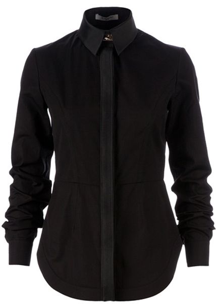 Givenchy Long Sleeve Shirt in Black - Lyst