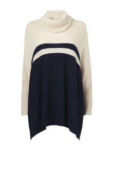 Jaeger Colour Block Oversize Sweater - Lyst