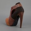 Jeffrey Campbell Tricolour Platform Bootie in Brown - Lyst