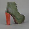 Jeffrey Campbell Laced Up Ankle Boots in Green - Lyst