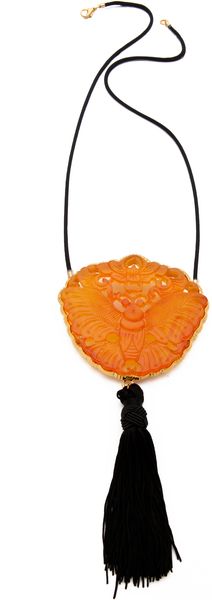 Kenneth Jay Lane Tassel Pendant Necklace - Lyst