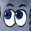Markus Lupfer Cartoon Eye Sweater in Gray (grey) - Lyst