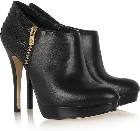 michael michael kors kincaid leather ankle boot