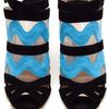 Nicholas Kirkwood Ric Rac Suede Peep Toe Sandals in Blue (black) - Lyst