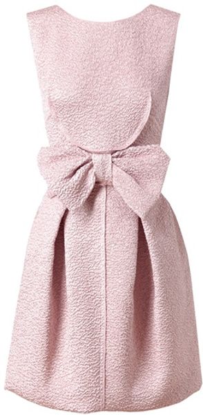 Nina Ricci Silkblend Cloque Dress - Lyst