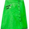 Rag & Bone Dakar Skirt in Cracked Leather in Green - Lyst