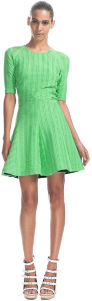 Rag & Bone Ss Nicki Flare Dress in Green - Lyst