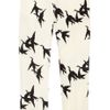 Tibi Paloma Printed Cropped StraightLeg Pants in White (ivory) - Lyst