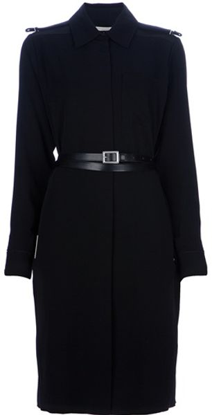Victoria Beckham Belted Coat - Lyst