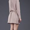 Victoria Beckham Studded Bow Dress in Gold - Lyst