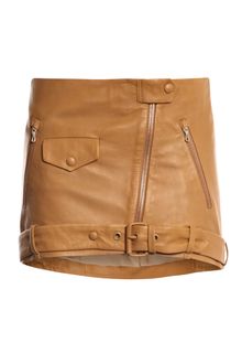 Acne Malkit Leather Belt Hem Skirt - Lyst