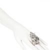 Alexander Mcqueen Punk Skull with Swarovski Ring in Silver - Lyst