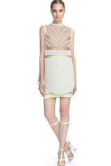 Alexander Wang Glow Suspended Zebra Mesh Jersey Tank