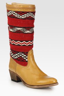 Cobra Society Alcazar Wool and Leather Knee-High Boots - Lyst