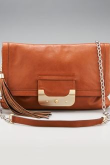 Diane Von Furstenberg Harper Leather Envelope Clutch - Lyst