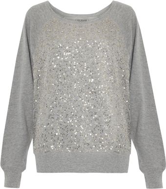 French Connection Ellen Sequin Swear Top - Lyst