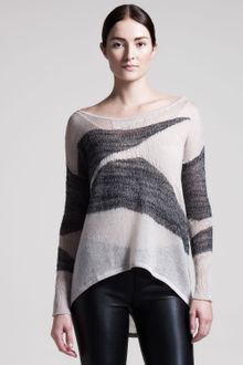 Helmut Lang Merging Texture Sweater - Lyst