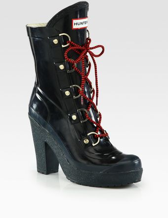 Hunter Gabby Laceup Boots - Lyst