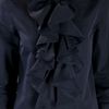 Mcq By Alexander Mcqueen Ruffle Shirt in Black - Lyst