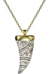 Me&ro Paisley Ivory Amulet