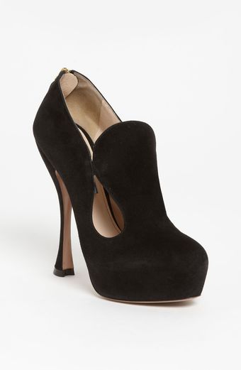 Prada Cutout Bootie - Lyst