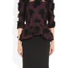 Alexander Mcqueen Lace Appliquéd Tulle and Wool Crepe Dress in Red (burgundy) - Lyst