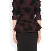 Alexander Mcqueen Lace Appliquéd Tulle and Wool Crepe Dress in Red (burgundy) - Lyst