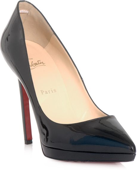 Christian Louboutin  Patent Leather Shoes in Black - Lyst