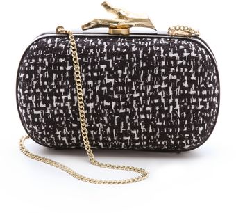 Diane Von Furstenberg Lytton Tweed Clutch - Lyst