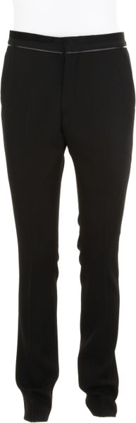 Givenchy Fitted Black Trousers in Wool in Black - Lyst