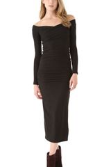 James Perse Wrap Shoulder Dress